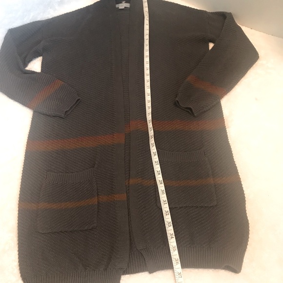 Jana gray knitted long cardigan sweater size Medium - Picture 7 of 8